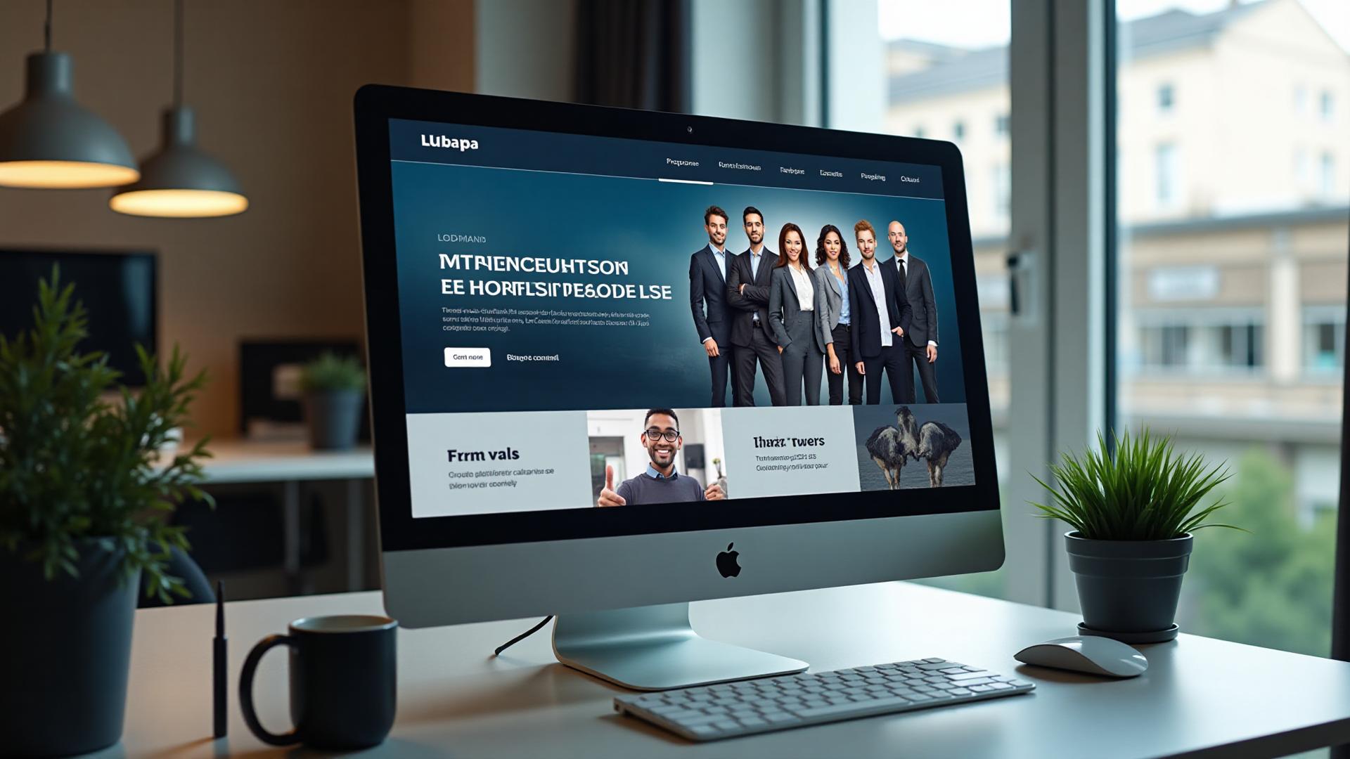 Site corporate WordPress professionnel - Interface moderne - Lyon